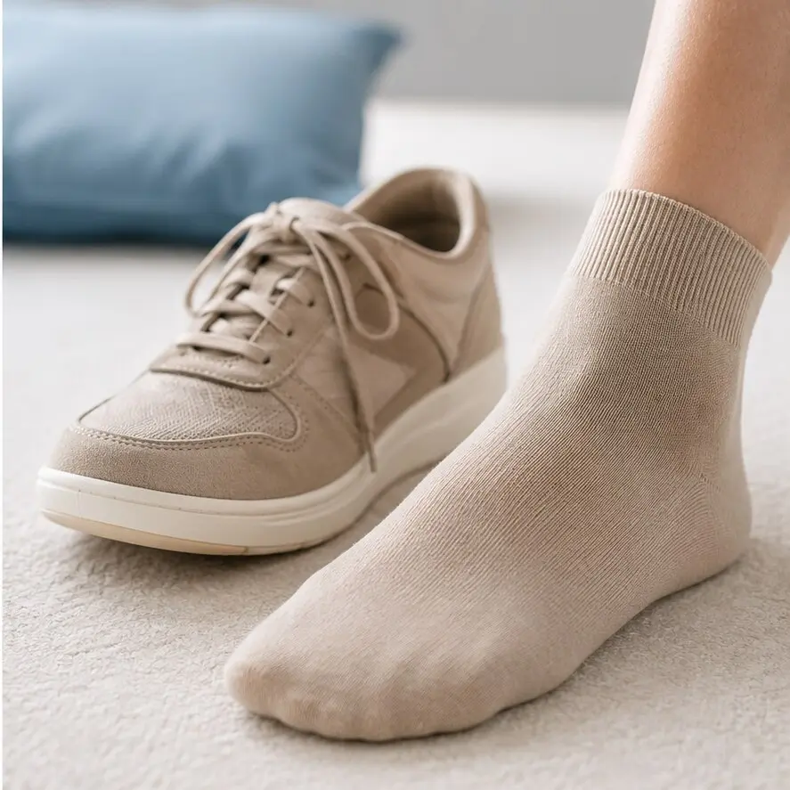 Scarpa comoda e piede protetto da una calza morbida